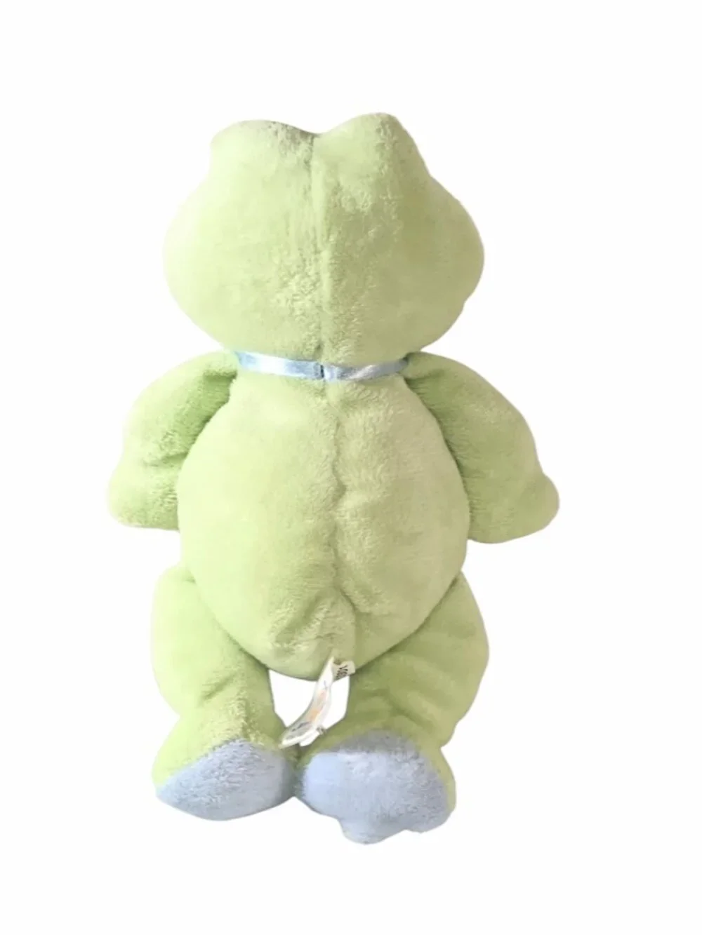 Just One Year Carter's Green & Blue Frog Lovey Plush Stuffed Beanbag Toy 9